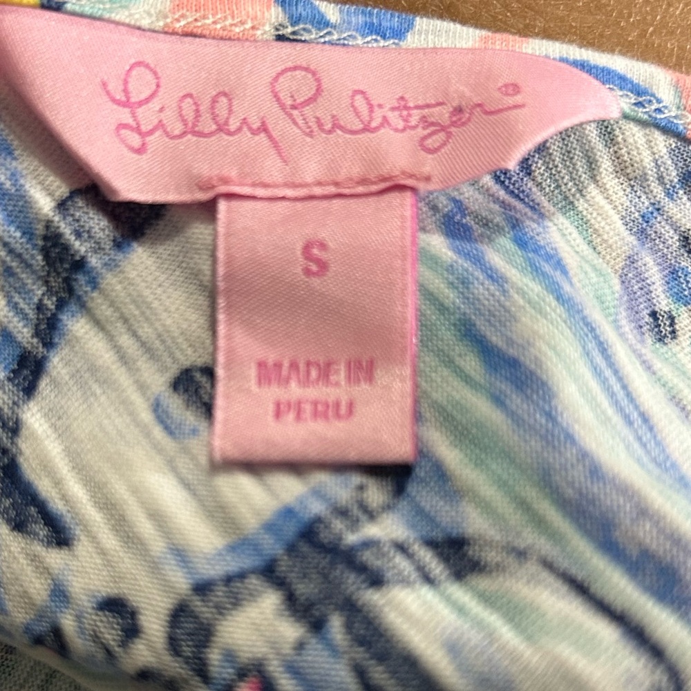 Lily Pulitzer Tropic Tank Size S pink/blue - Picture 5 of 7